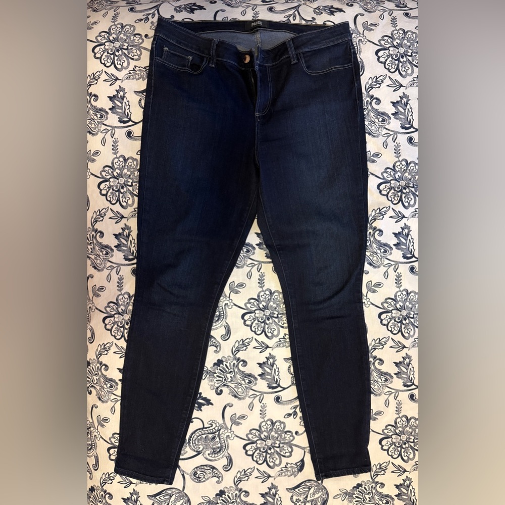 PAIGE Women's Midnight Blue Skinny Jeans